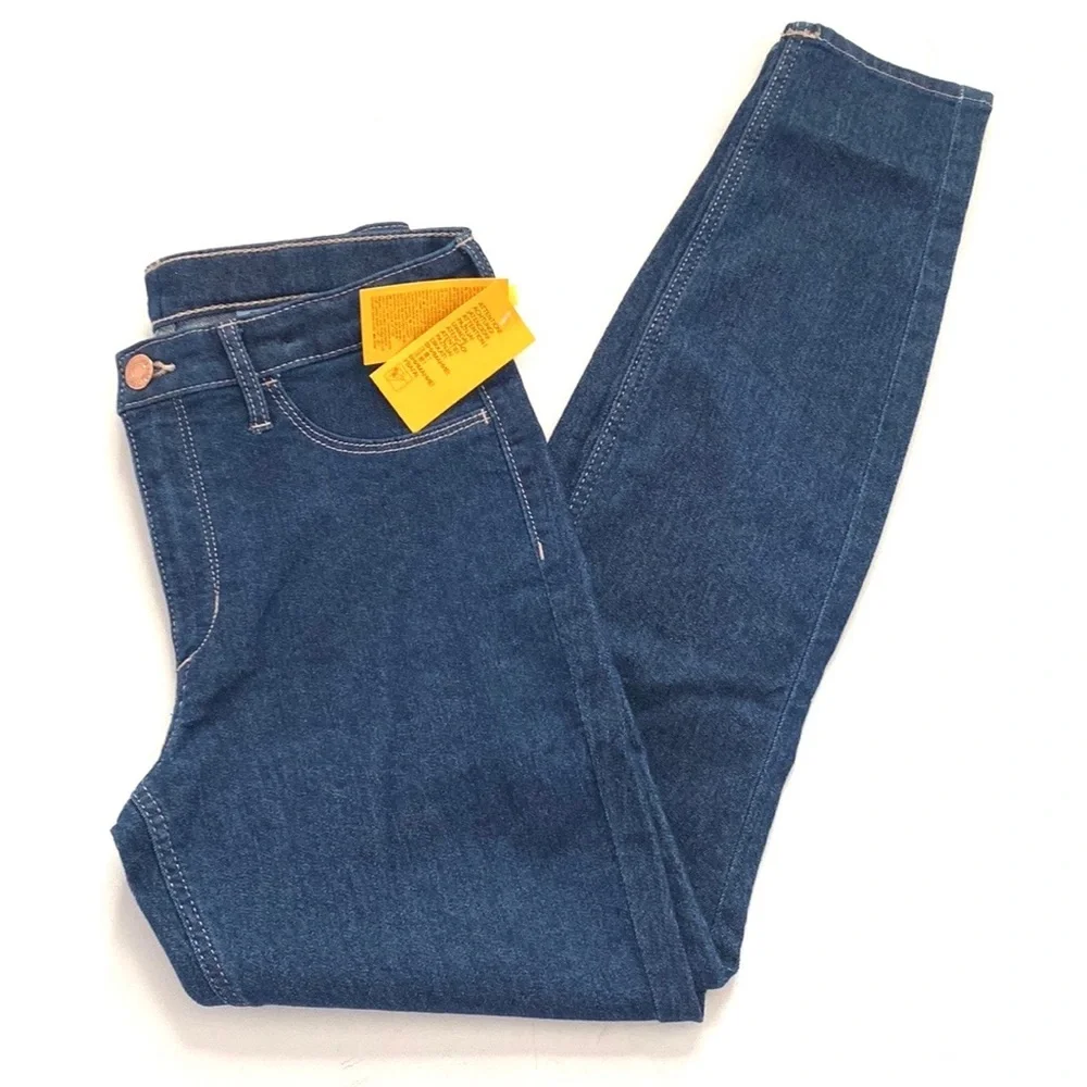 (B26) Denim‎ dark blue skinny jeans. Size 12, NWT